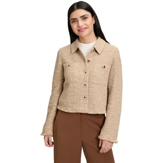 Betty Barclay Damen Blazer-Jacke Langarm 42, Beige