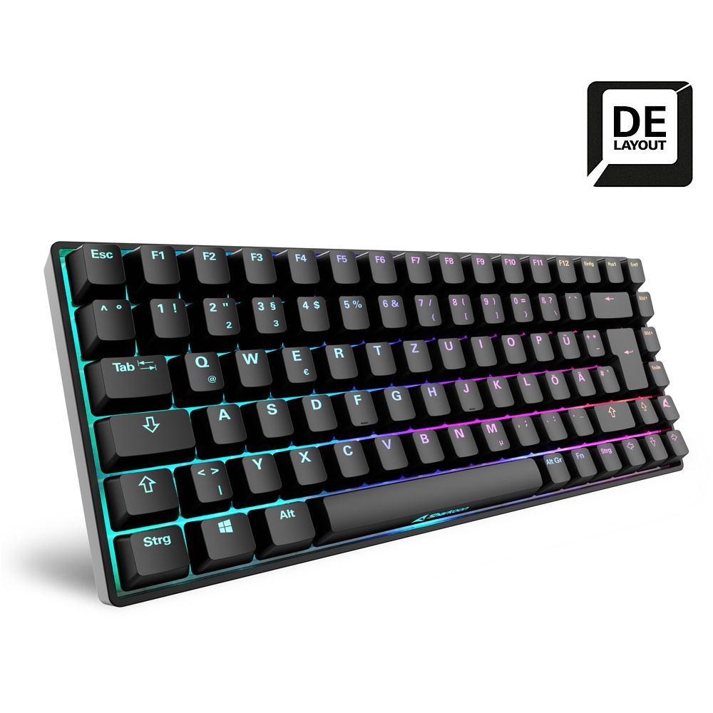 Bild von Skiller SGK50 S3, schwarz, LEDs RGB, hot-swap, Gateron YELLOW, USB, DE (4044951039159)