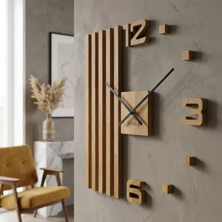 Flexistyle 3D Wanduhr 60 cm EKO schwarz