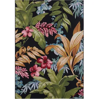 HANSE Home Outdoorteppich »Tropical Flowers«, rechteckig, 3 mm Höhe, In-& Outdoor, Teppich, Wetterfest, Balkon, Garten, Wohnzimmer, Floral HANSE Home bunt B: 80 cm   1 St.