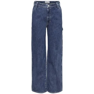 ONLY Damen ONLWEST HW Carpenter STR DNM DOT507 NOOS Jeanshose, Medium Blue Denim, 26/30