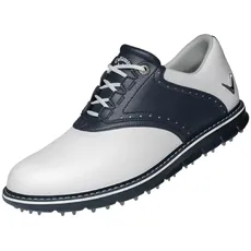 Callaway Herren Lux Golfschuh, Weiß Marineblau, 40.5 EU