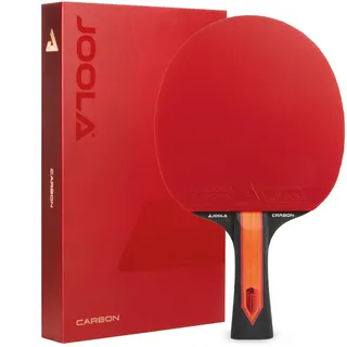 JOOLA Tischtennisschläger RED Carbon X – High-End Tischtennisschläger mit Micron+ Belägen & CLOUDBLAST Schwamm