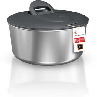 Zyliss Easy Spin Salatschleuder Edelstahl 3,5 L 23 cm schwarz