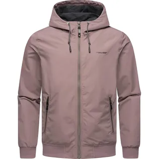 Ragwear Outdoorjacke Perci«, mit Kapuze Stylische Herren Übergangsjacke großer Kapuze, lila