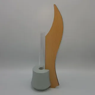 Tischvase NOVA Ahorn  Grau Höhe 25cm NEU Holzvase Vase Blumenvase Erzgebirge