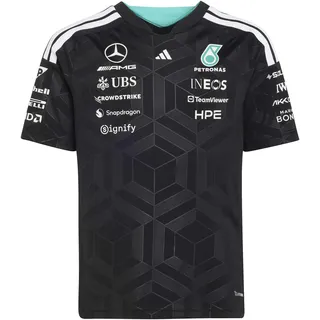 adidas Boy's Mercedes - AMG Petronas Formula 1 Team Driver Jersey, Black, 13-14 Years