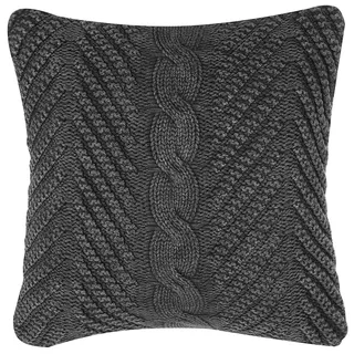 Beliani Dekokissen Konni 45 x 45 cm Dunkelgrau