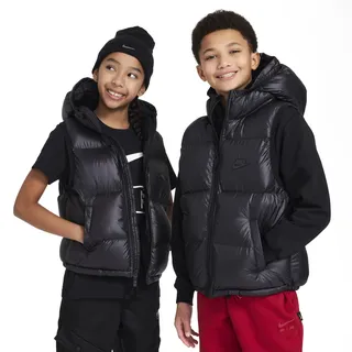 Nike FD2844-010 K NSW LOW SNYFL HD VEST Jacket Unisex BLACK/BLACK/ANTHRACITE Größe M