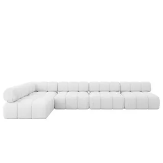 altdecor Eckcouch 6-Sitzer Weiß