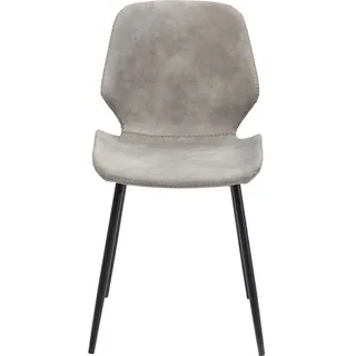 Kare Design Stuhl Honey Moon, Grau, Polsterstuhl, 47 cm Sitzhöhe, Esszimmer, Wohnzimmer, 87x45x59 cm (H/B/T)