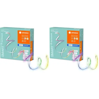 LEDVANCE LED Smartes LED Lichtband mit Bluetooth Technologie für Außen, 3 Meter Länge, Lichtfarbe änderbar(2000-6500K), RGB Farben änderbar, Steuerbar mit Google Home und Alexa, SMART+ BT FLEX OUTDOOR