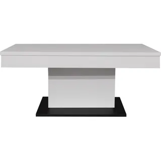 Couchtisch LIFT - Weiß, Schwarz