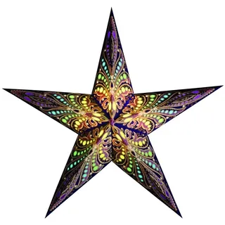 Papier Stern Weihnachten Fenster Advent Deko Leucht Zimmer Tahiti Exotisch