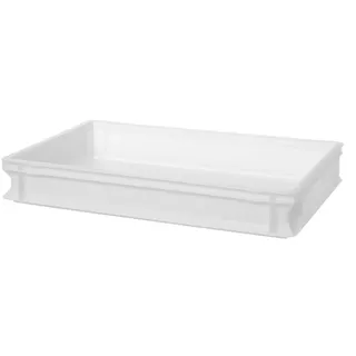 HENDI Pizzaballenbox, zum Transportieren und Lagern von Teig, Amerbox, Teigballenbox, Teigballenbehälter, Pizzateigbehälter, Teigbox, stapelbar, Bäckerformat, 18L, 600x400x(H) 95mm, HDPE