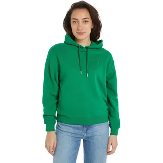 Tommy Hilfiger Damen Hoodie Flag On Chest mit Kapuze, Grün (Olympic Green), XS