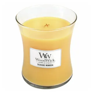 Woodwick Seaside Mimosa Duftkerze 275 g gelb