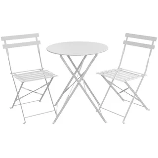 Svita Bistro-Set 3-tlg. Weiß