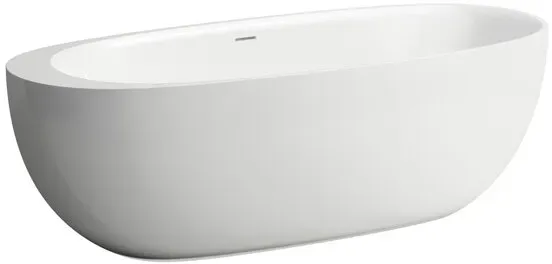 Bild von Il Bagno Alessi Badewanne, freistehend, Mineralgusswerkstoff, 1850x800x440mm, H220972, Farbe: Kaffee außen, weiß innen