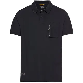 camel active Herren Kurzarm Poloshirt mit Cooling Effekt Dunkelblau, menswear-3XL