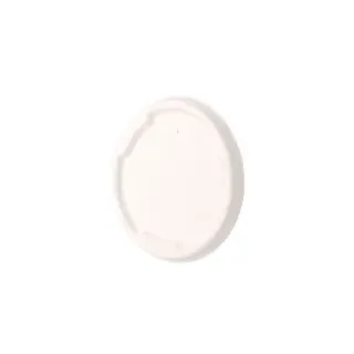 Greenbox Flachdeckel, Zuckerrohr, weiß, Ø 13,5 cm, Runder Einwegdeckel aus Zuckerrohr zum sicheren Verschließen, 1 Karton = 12 Packungen à 50 Stück