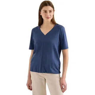 Damen Kurzarm T-Shirt im Tunika-Look