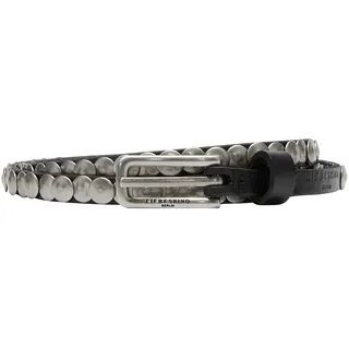 Liebeskind Berlin Gürtel 10mm Washed Leather schwarz 85