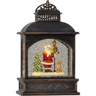 Star Trading LED-Laterne "Vinter", Santa in Laterne, Bronze, - Bronze