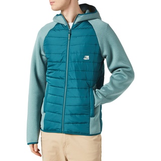 JACK & JONES Men's JCOLOGAN HYBRID Jacket SN Teddyjacke, Deep Teal, M