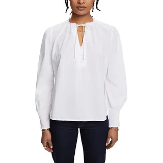 ESPRIT Damen 023CC1F303 Bluse, 100/WHITE, M