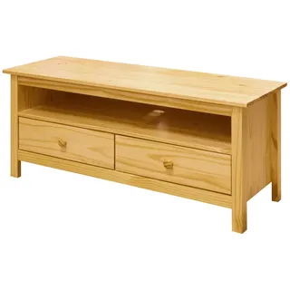 Livetastic Lowboard , Naturfarben , Holz , Kiefer , massiv , 2 Schubladen , 110x47x39 cm , Holzmöbel, Wohnwände Holz, Lowboards Holz