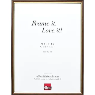 Fancy Holzrahmen Profil 23 Nussbaum braun 9x13 cm Museumsglas