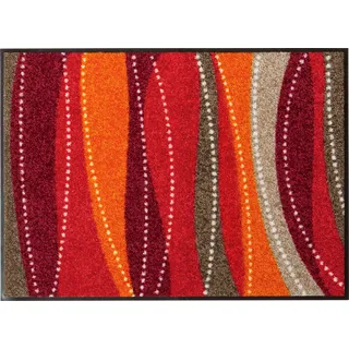 Erwin Müller Fußmatte Saarburg, Schmutzfangmatte, Sauberlaufmatte rot Größe 40x60 cm - rutschfest, langlebig, pflegeleicht, für Fußbodenheizung geeignet, ca. 7 mm Höhe