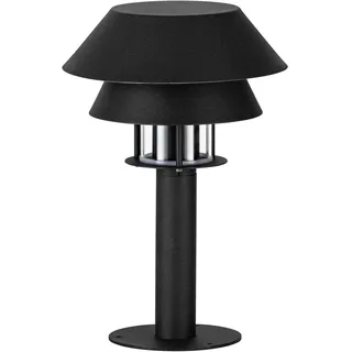 EGLO Außenleuchte Metall/Glas schwarz/transparent IP65 E27