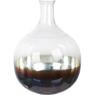 Beliani Blumenvase Glas bunt Razala