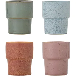 Bloomingville Ewan Tasse 0,3 l Pink 4 St.