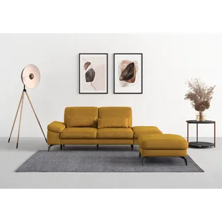 sit&more Polsterhocker Cabana 89 x 43 x 89 cm Polyester Gelb