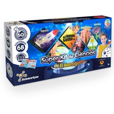 Science4you 80002755 Super Kit mit Wissenschaften der Ameisenfarm – Wissenschaftliches und Lernspielzeug mit 60 Experimenten und einem Lernbuch, originelles Geschenk für Kinder ab 8 Jahren, bunt