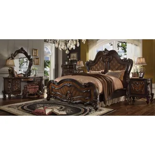 Schminktisch Spiegel Hocker Luxus Konsole Kommode Schlafzimmer Barock Rokoko neu - Braun