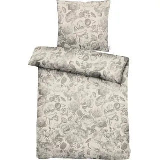 APELT Lela Floral Grau 135 x 200 cm + 2 x 80 x 80 cm