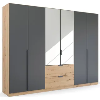 Rauch Drehtürenschrank Dark&Wood by Quadra Spin 271 x 210 x 54 cm Braun/Grau