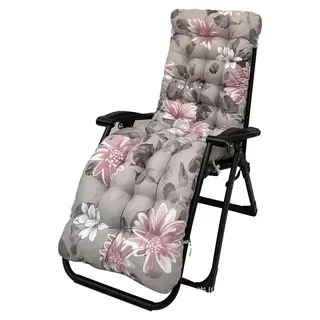 Sonnenliege Kissen, Rutschfestes Design, Extra Komfort, WEISS