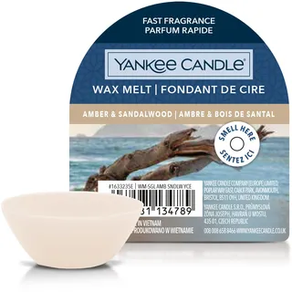 Yankee Candle Amber & Sandalwood Duftkerze 22 g beige