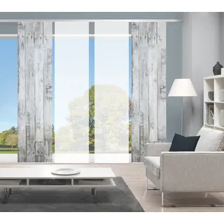 Vision Schiebegardine »LIZZA« Paneelwagen 4 Stk. tlg. SET,SCHIEBEVORHANG,BAMBUS,DIGITALDRUCK, grau