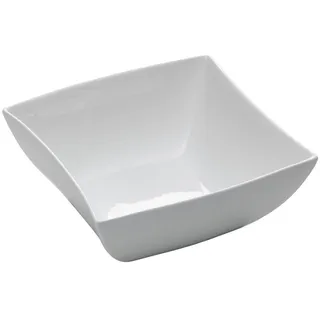 Maxwell & Williams JX250116 Schüssel eckig 24 x 24 cm – Porzellan Weiß – Serie East meets West – in Geschenkbox, 240