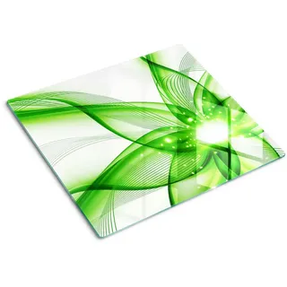 Tulup Glasplatte 60x52 cm Abstraktion , Glas , 60x0.4x52 cm , Küchen, Küchenelektrogeräte, Herde, Herdabdeckplatten