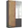 Drehtürenschrank Holmes 91 x 197 x 54 cm Grau