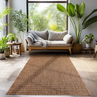 Einfarbiger Outdoor Teppich Läufer Flur Balkon Terrasse Küche Camping Carpet Wetterfest Weich Farbe: Kupfer, Größe: 80x150 cm - Kupfer