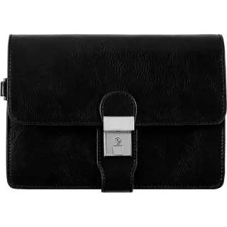 Time Resistance Leder-Clutch – Organizer-Tasche für Herren – Handgelenktasche – Aktentasche, handgefertigt in Italien – Handtasche für Herren