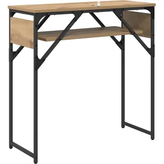 Konsolentisch Artisan-Eiche 75x30x75cm Holzwerkstoff - Braun